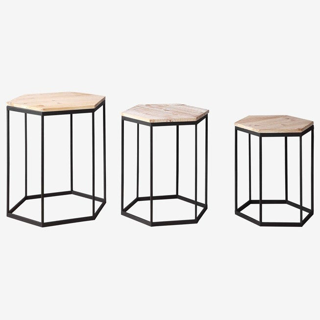Layton Set of 3 Nesting Sextagon Tables