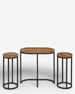 Round Nesting Living Lounge Bedroom Side Tables (Set of 3)
