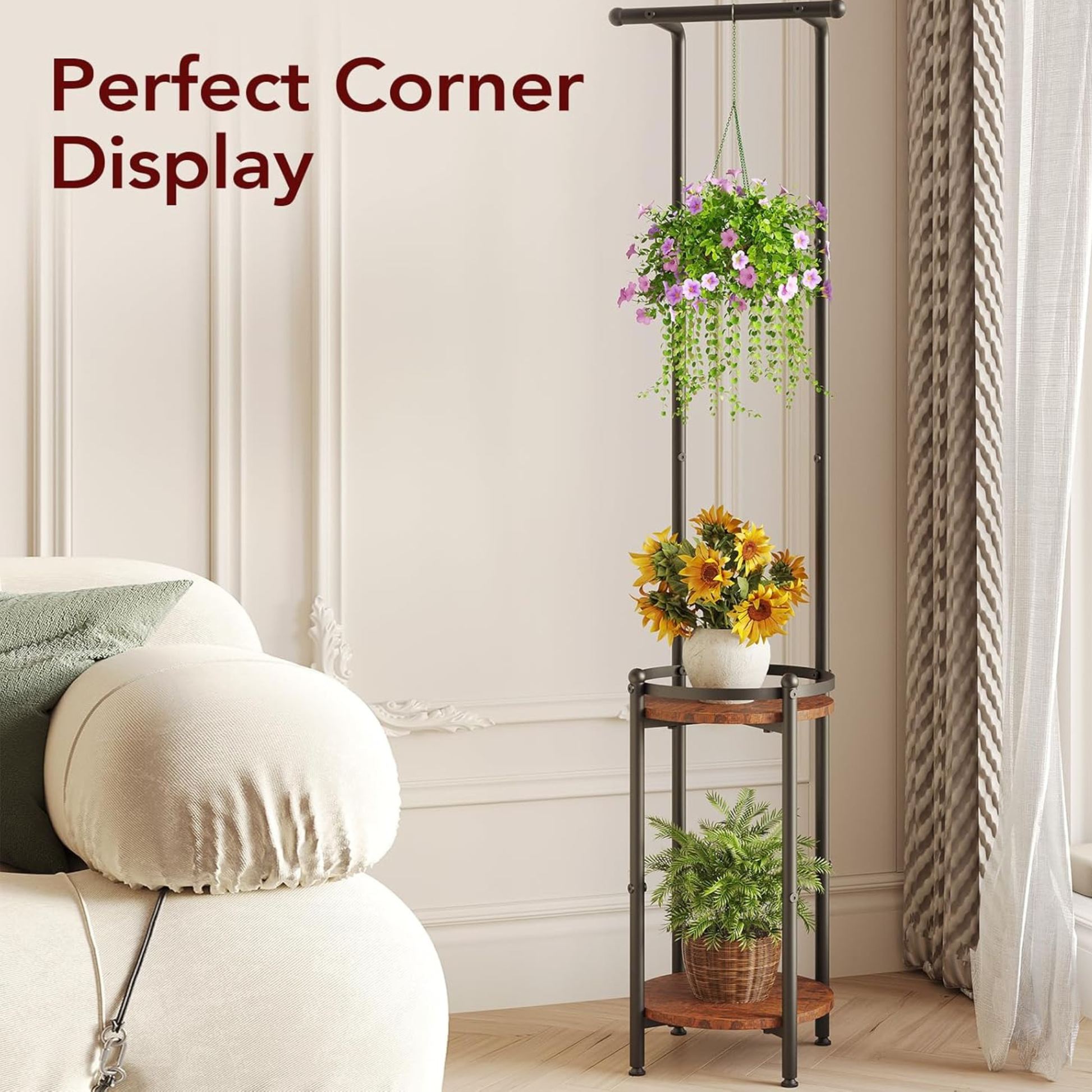 “Indoor Outdoor Plant Display – Perfect for Living Room, Balcony, or Garden”