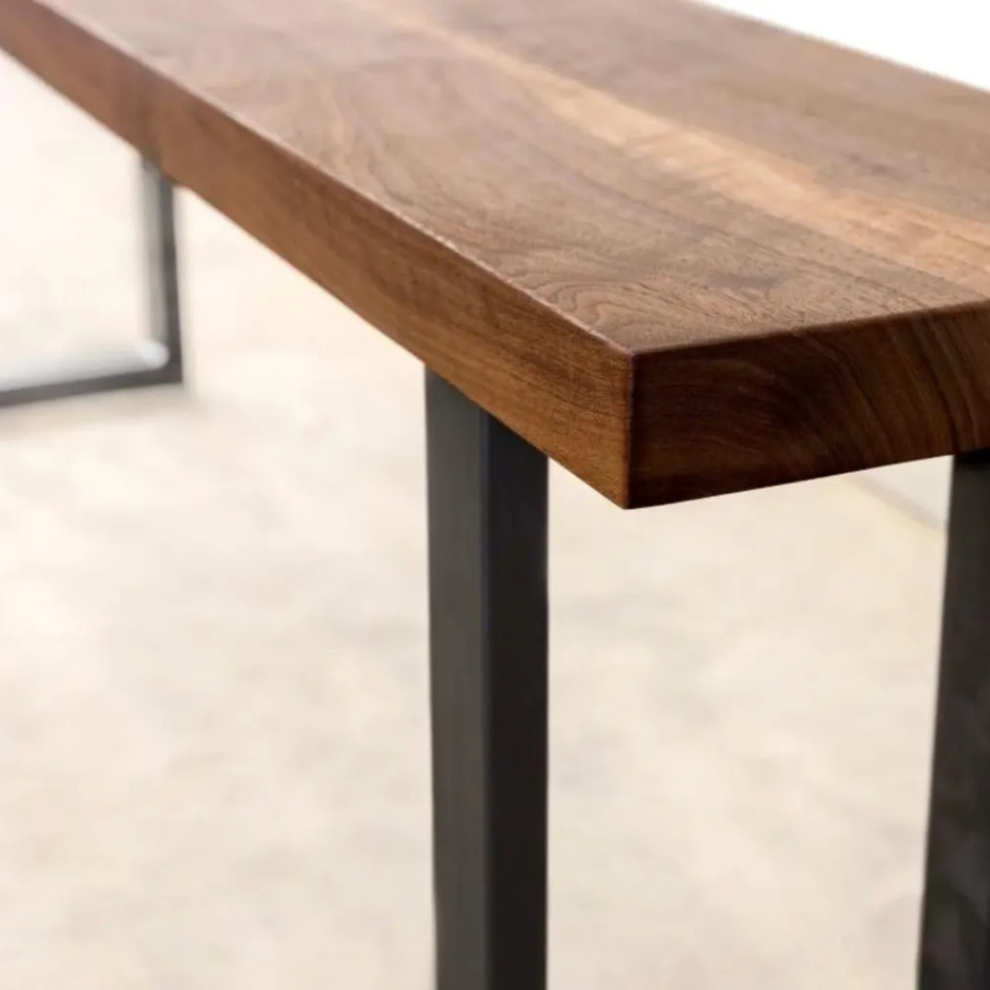 Sheesham Wood Sofa Back Console Table – Solid Wooden Console with Metal Legs | Adaptivo Furniture