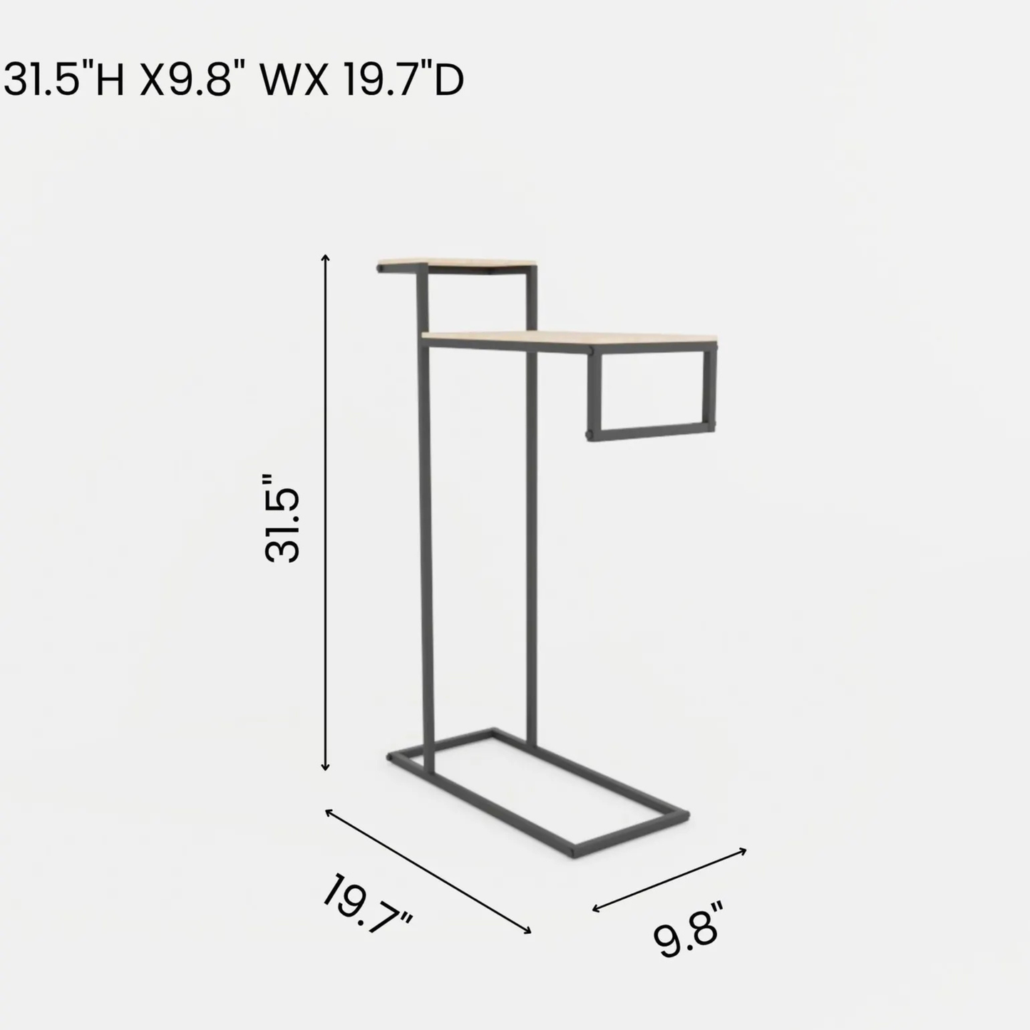 Metal Bathroom Towel Rack – Modern Freestanding Towel Holder & Industrial Organizer | Adaptivo Furniture