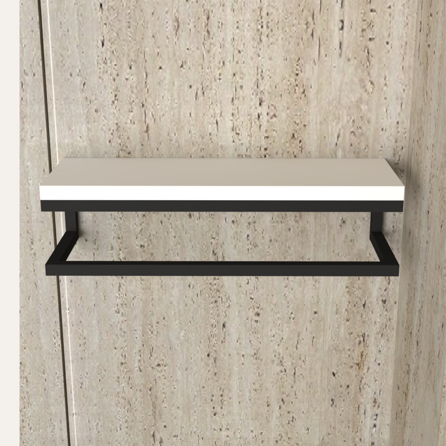 Compact Wall Mounted Towel Rack – Elegant Modern Bathroom Organizer