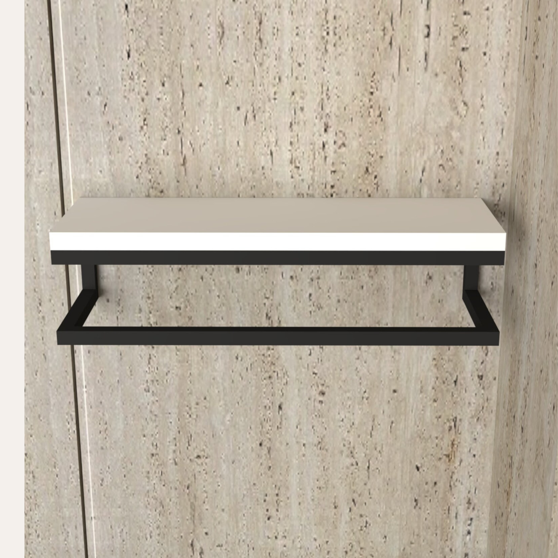 Compact Wall Mounted Towel Rack – Elegant Modern Bathroom Organizer