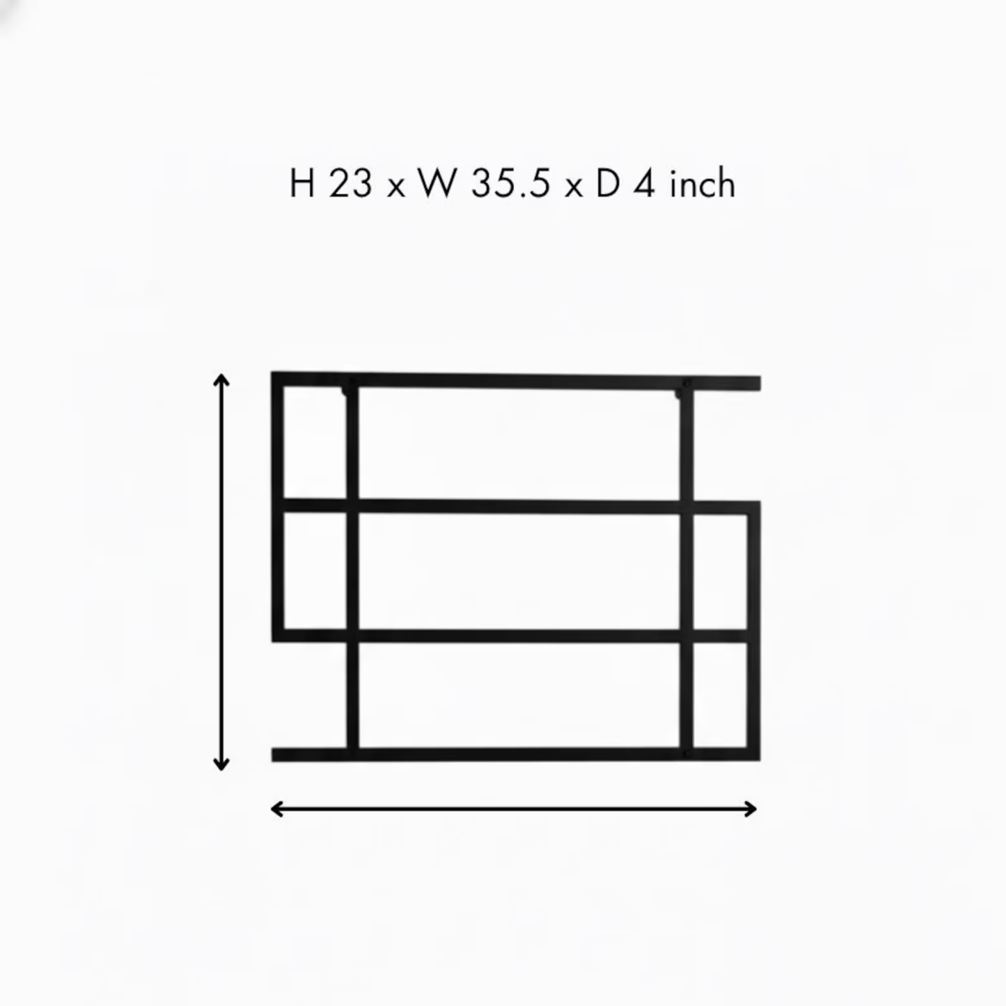 Modern Wall Mounted Towel Rack – Minimalist Bathroom Storage Shelf | Adaptivo Furniture