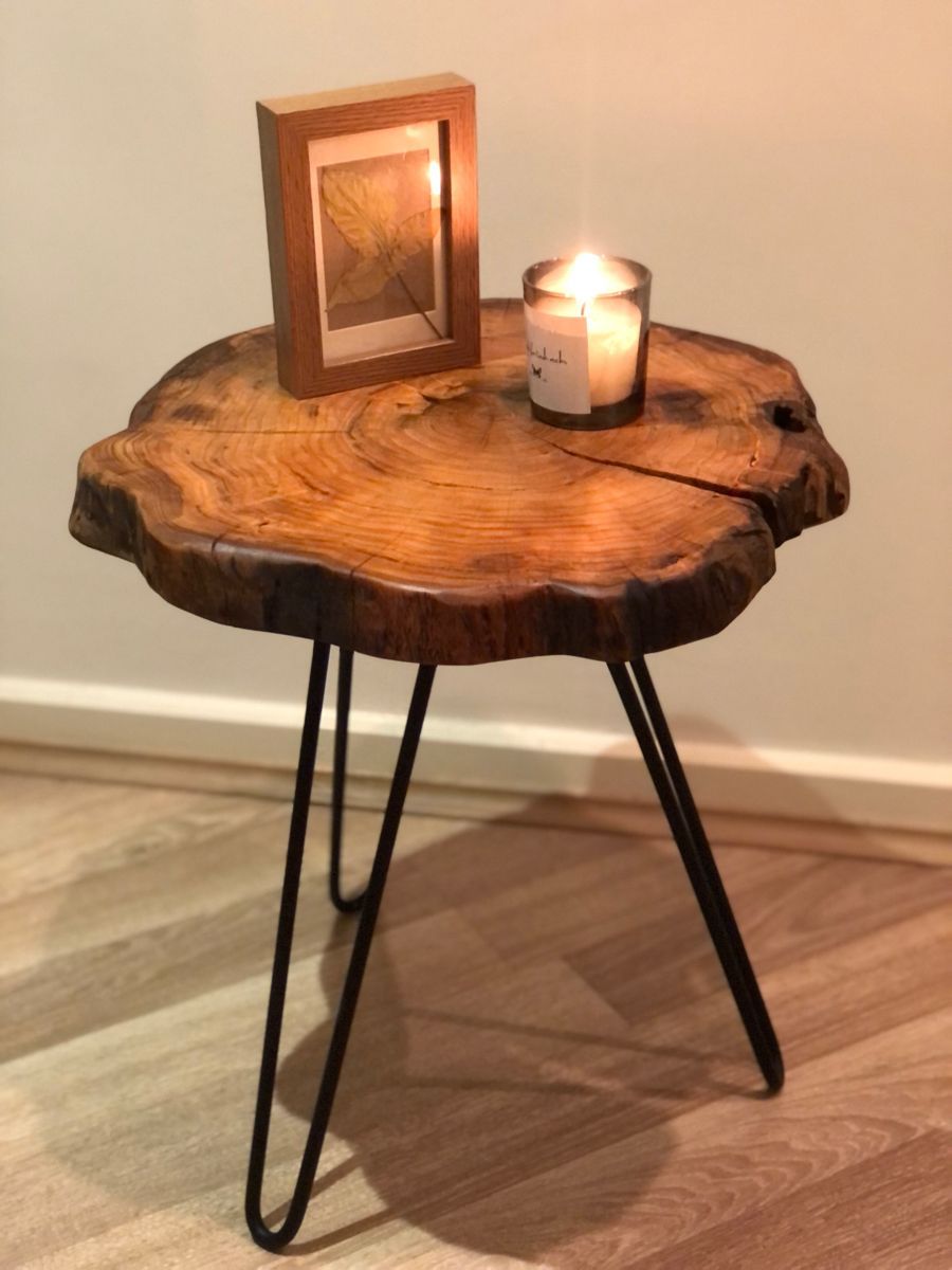 Rustic Coffee Table for Living Room – Handcrafted Wooden Design