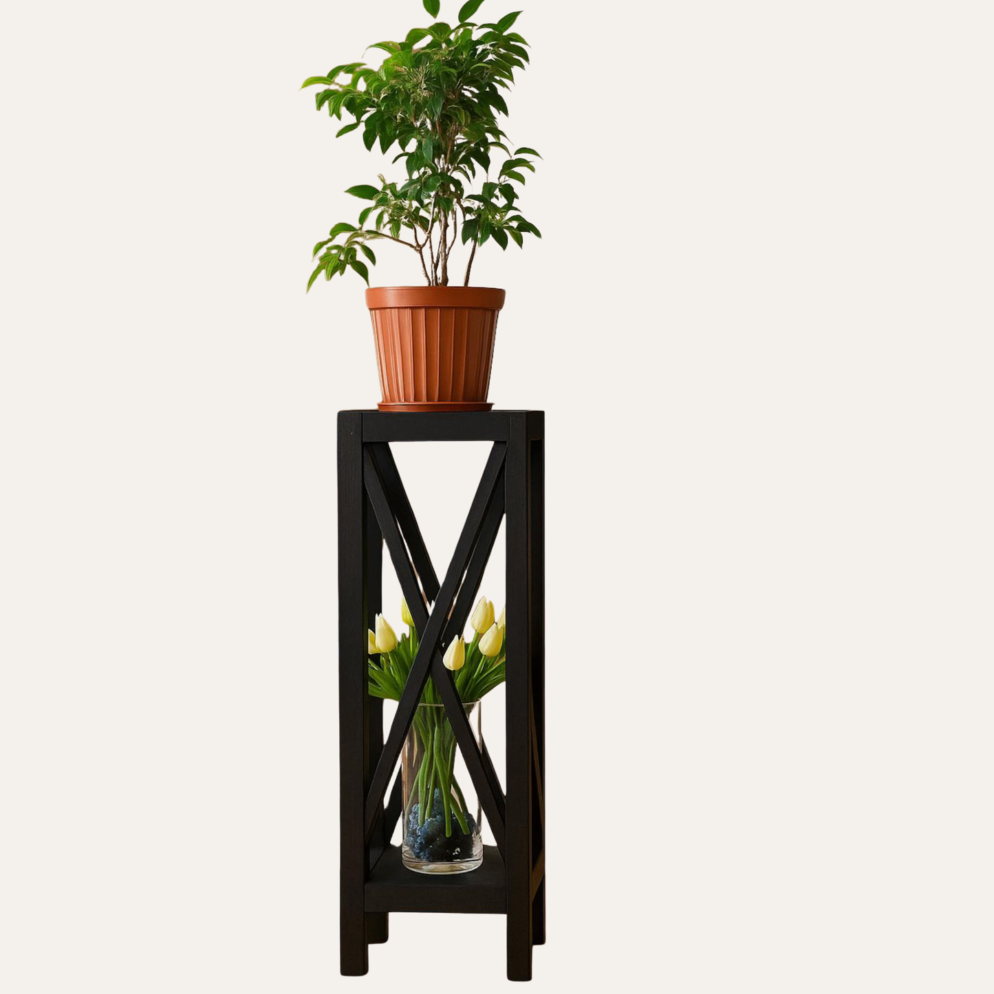 “Wooden Indoor Plant Stand – Modern Home Décor by Adaptivo Furniture”