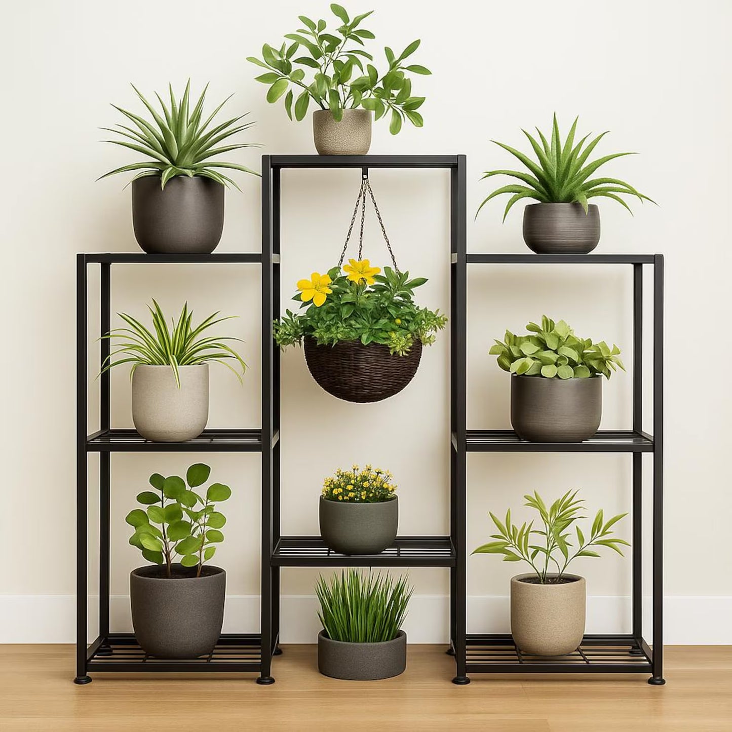 Garden & Balcony Wrought Iron Plant Stand – Adaptivo Furniture Pakistan