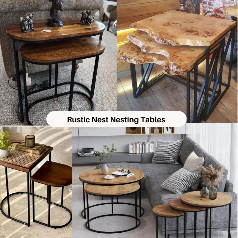 Rustic Nesting Tables