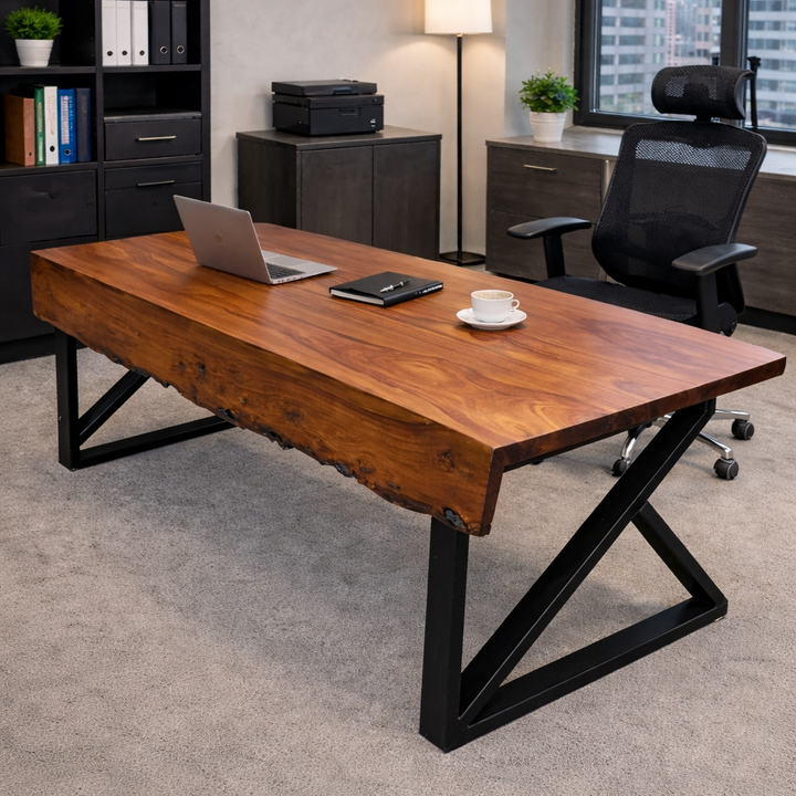 Live Edge Office Desks & Workstations | Handcrafted Furniture Pakistan ...