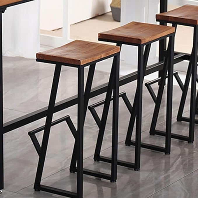 Industrial Vintage Wrought Iron Tall Stool