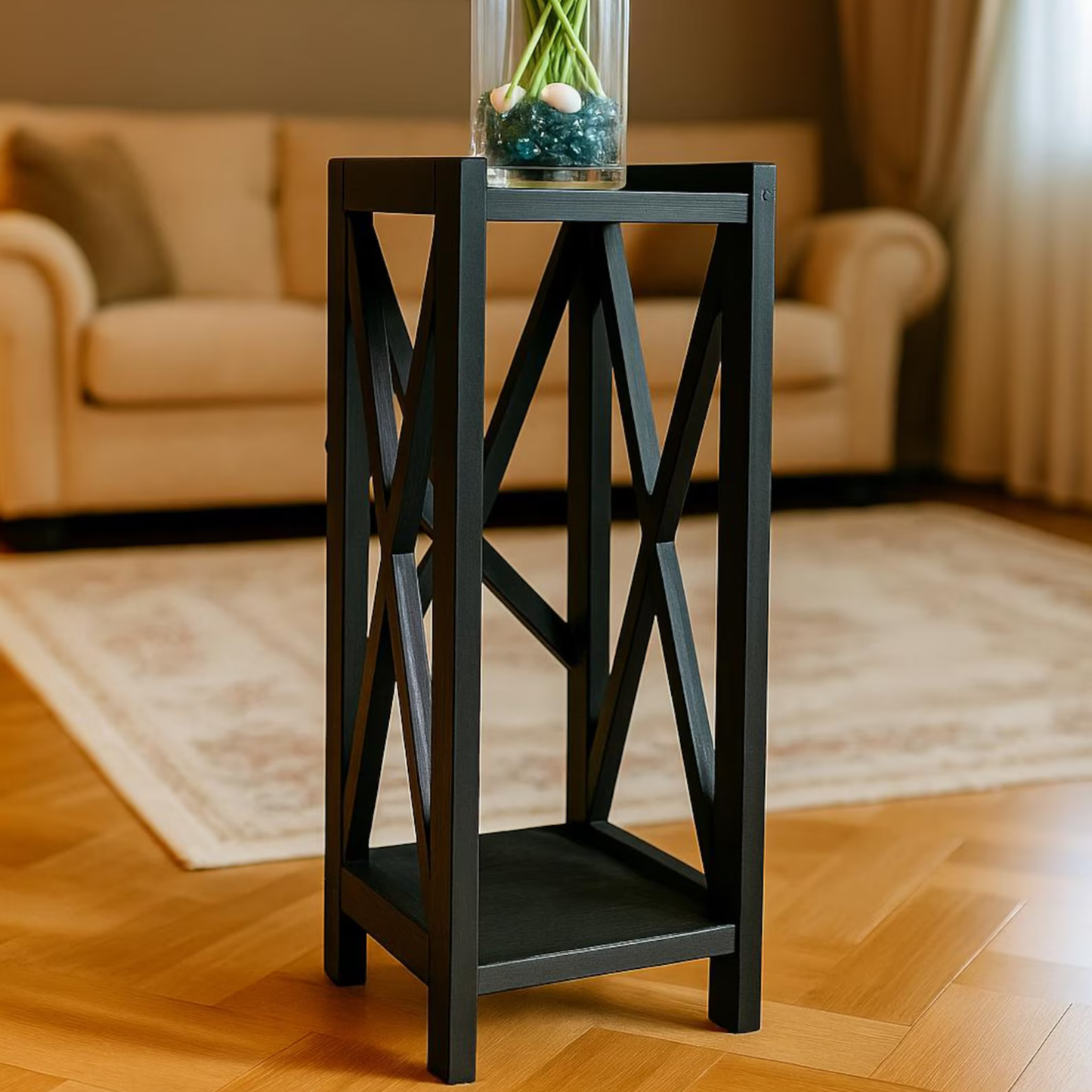 “Handmade Sheesham Wood Flower Stand for Indoor Plants – Adaptivo Furniture”
