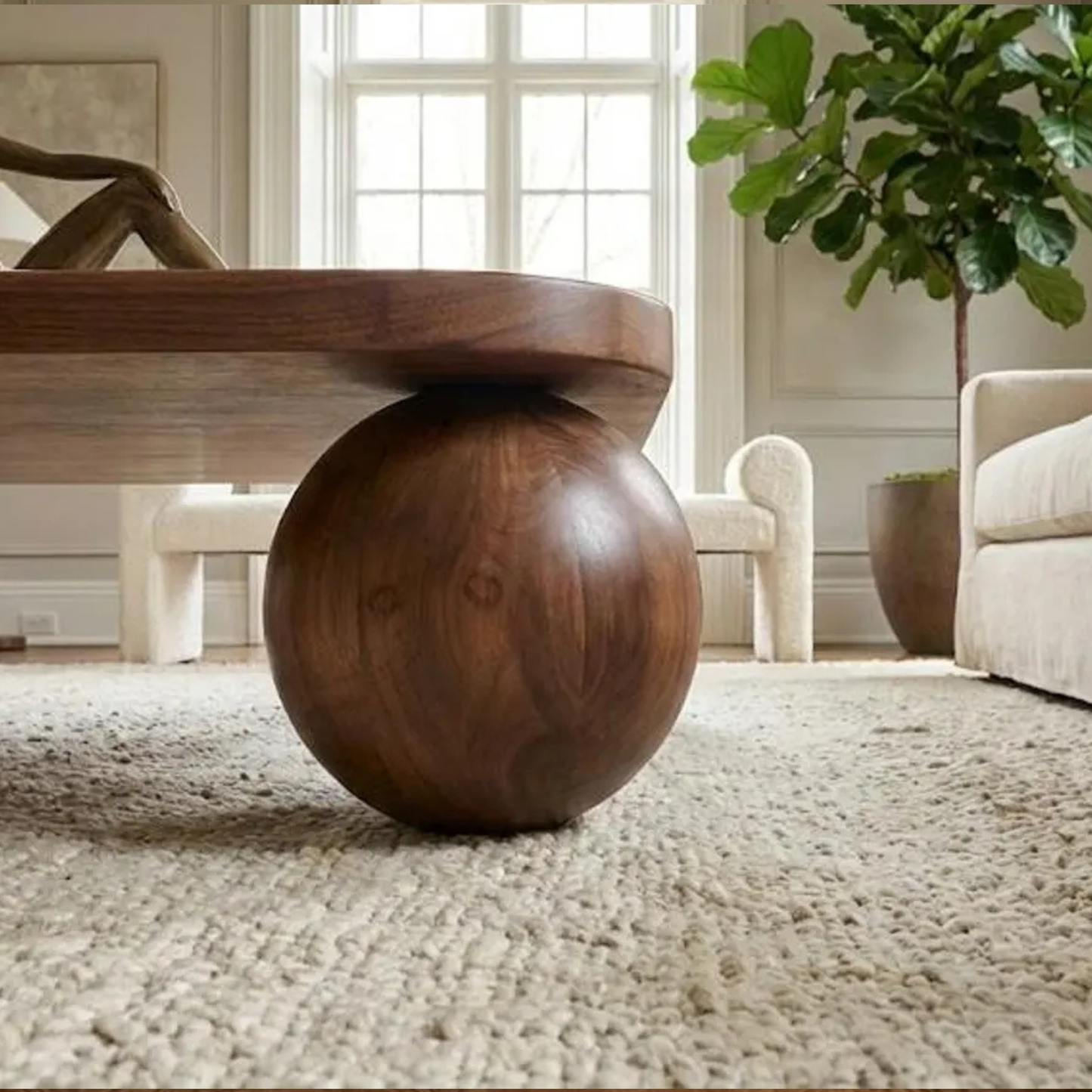 Square solid wood coffee table 36 x 36 inches handmade