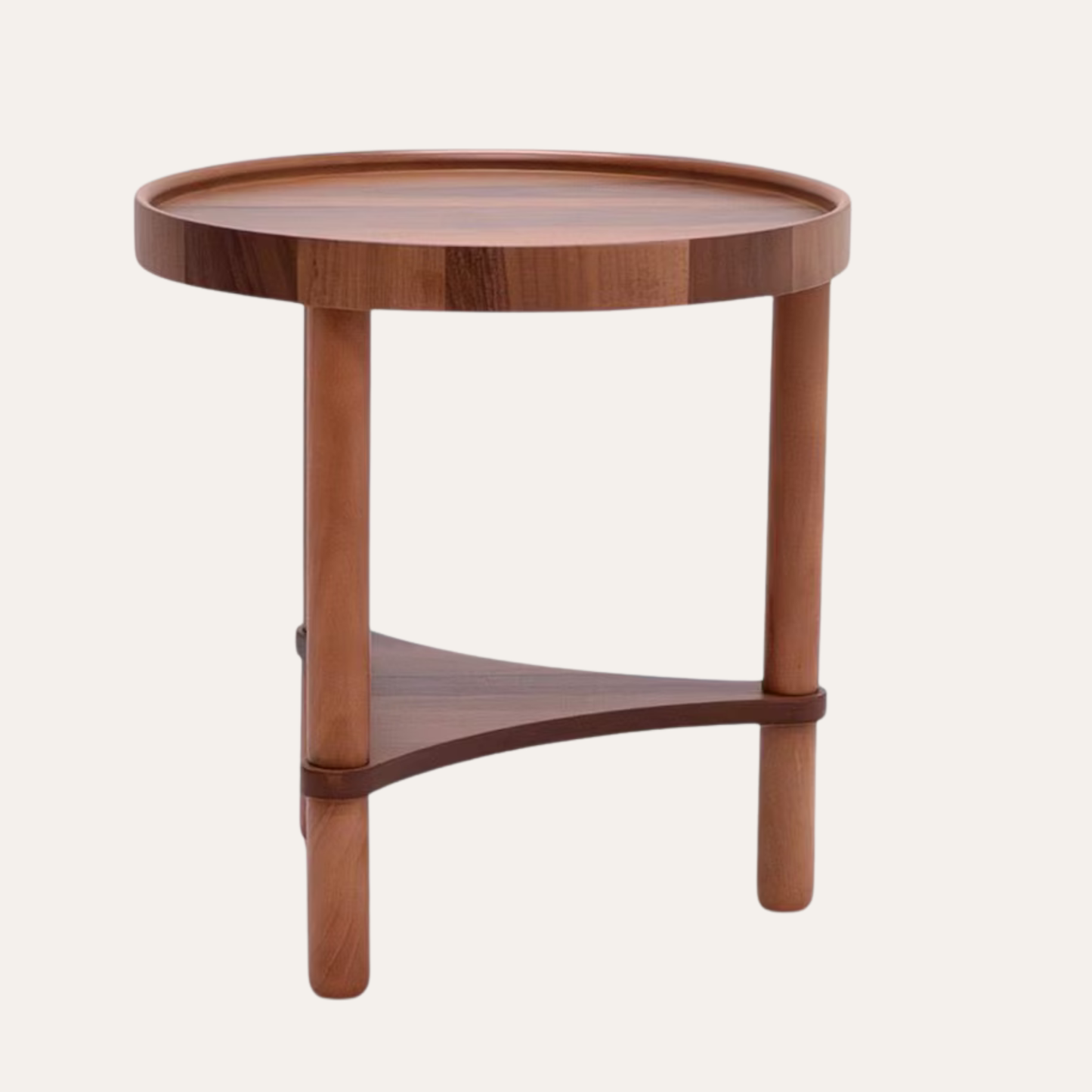 Sheesham wood side tables used as accent tables in a modern living room