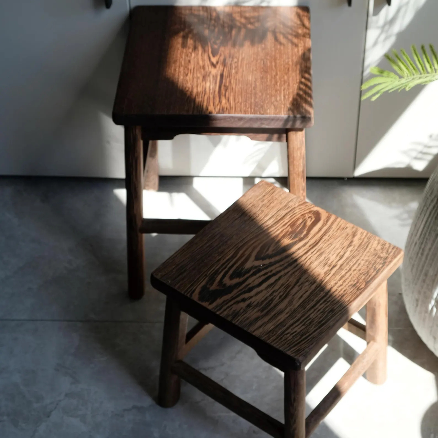 Wenge Wood Sitting Stool – Modern Handmade Stool by Adaptivo Furniture