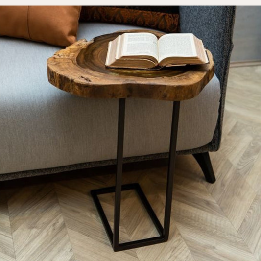 Rustic Live Edge Coffee Table – Solid Sheesham Wood Design by Adaptivo Furniture