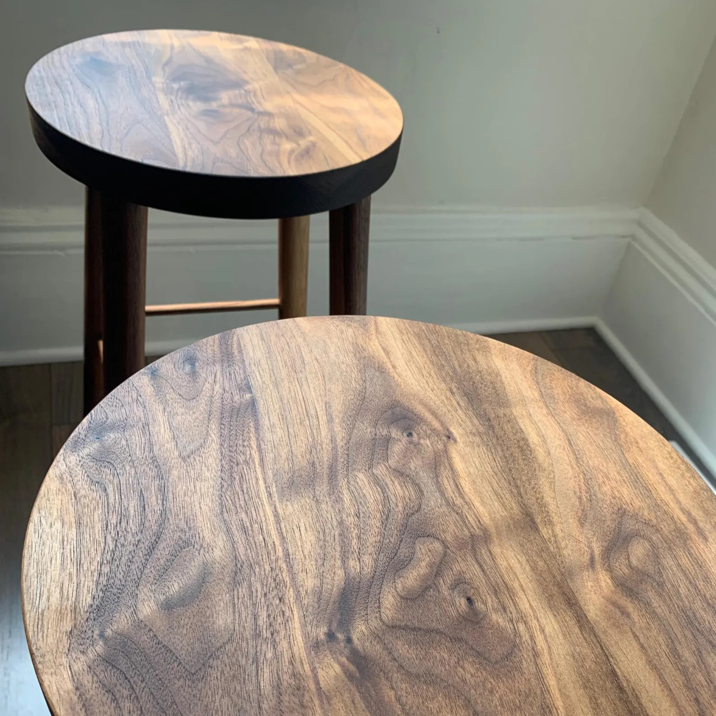 Solid Wood Black Bar Stool Set by Adaptivo Furniture – Mortise & Tenon Joinery