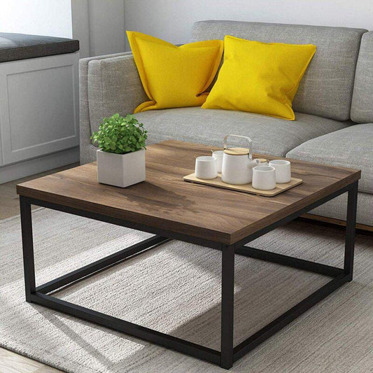 Sheesham Wood Square Central Coffee Table – Solid Wood Centerpiece for Living Room