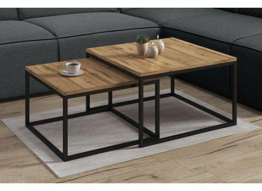 Square sheesham large nesting central table