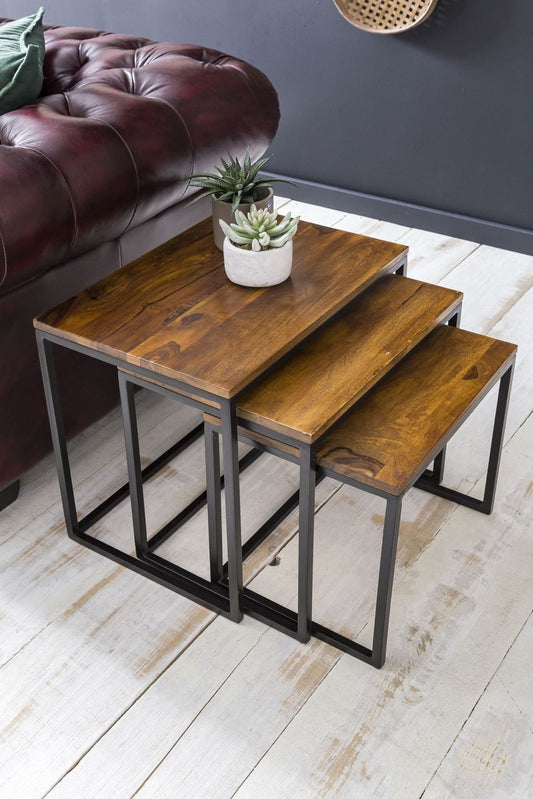 Clive Nesting Tables large Tables 3-Piece End Tables