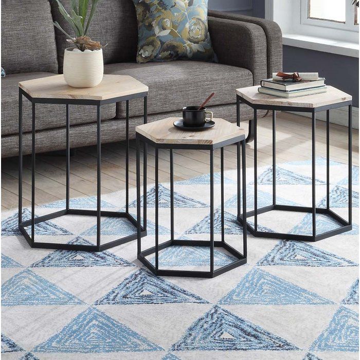 Layton Set of 3 Nesting Sextagon Tables