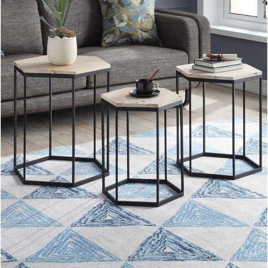 Layton Set of 3 Nesting Sextagon Tables