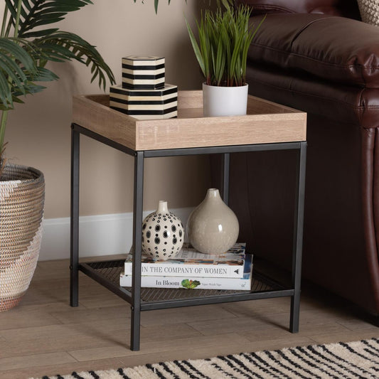 Overton Metal End Table