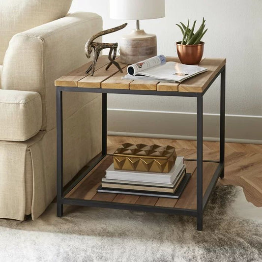 Modern Seesham Solid Wood Accent End or Side Table