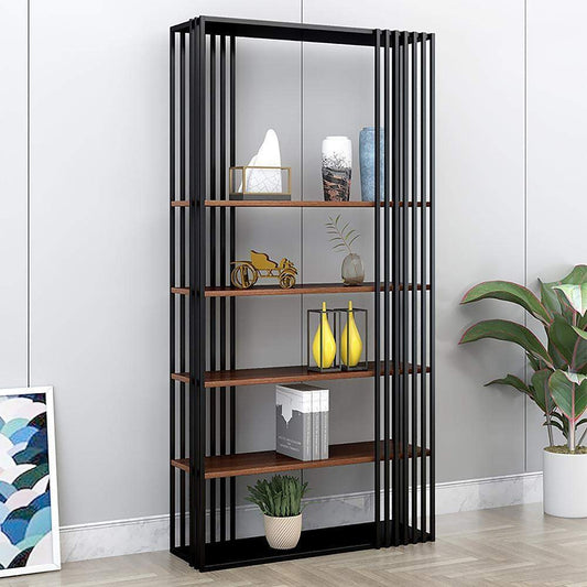 Modern Metal Bookshelf Freestanding with 5 Shelving