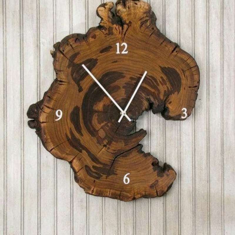 Natural Sheesham Wood Wall Clock