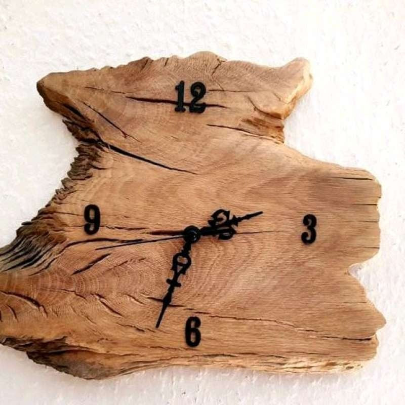 Natural Sheesham Wood Wall Clock