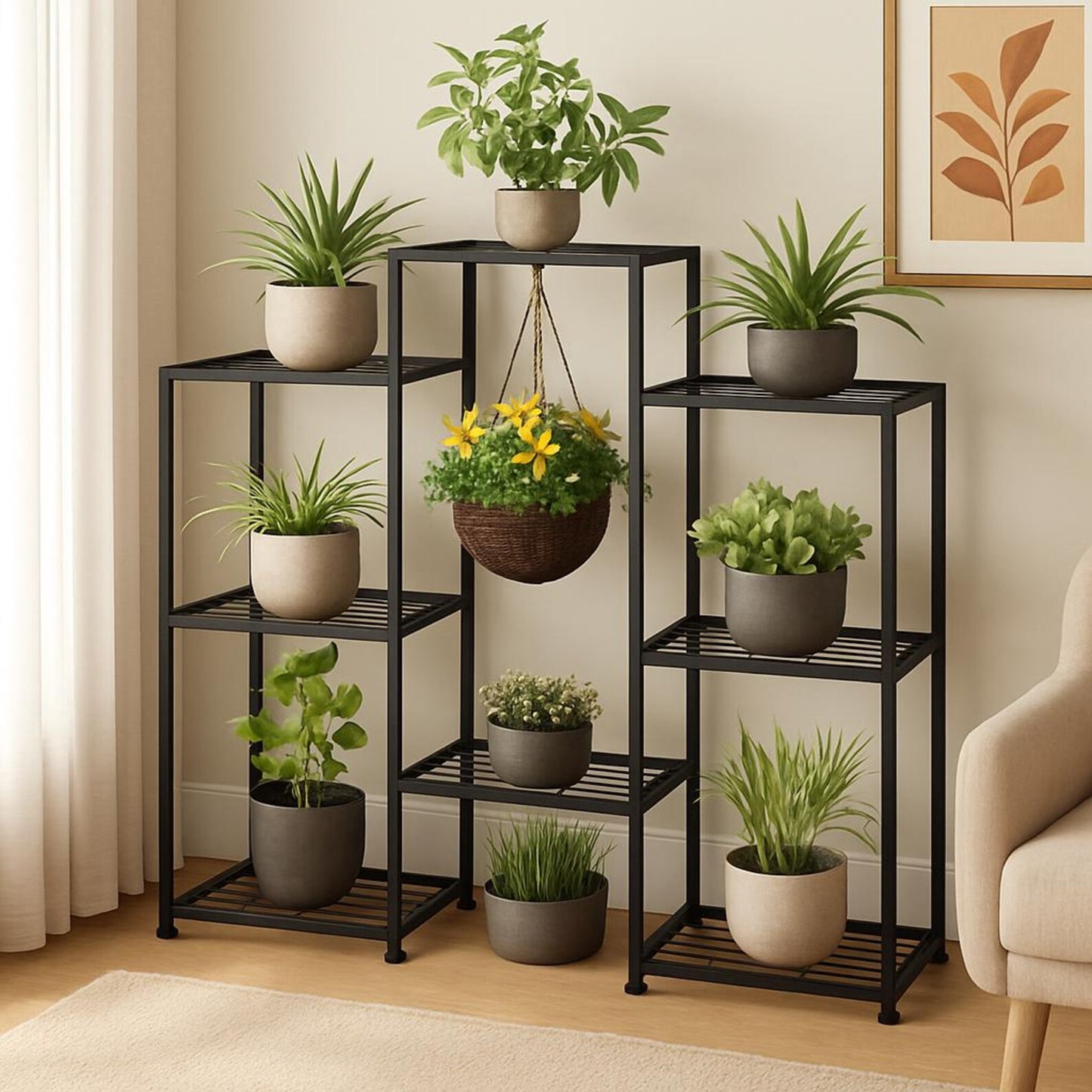 Rust-Resistant Outdoor Metal Plant Holder – Adaptivo Furniture
