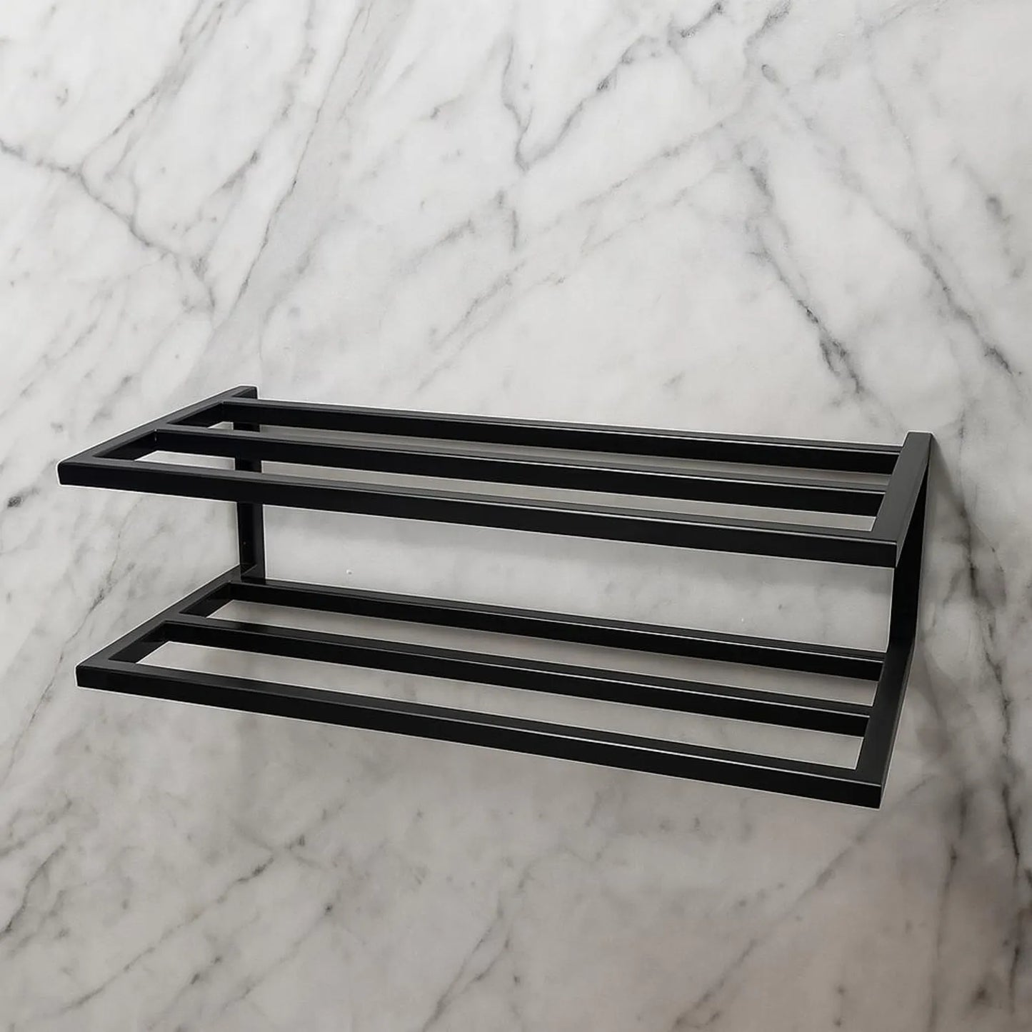 Space Saving Wall Shoe Storage – Metal Floating Rack Adaptivo