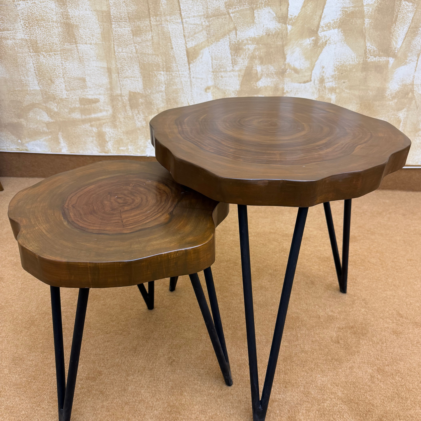 Rustic Wooden Coffee Table – Handmade Sheesham Side and End Table | Adaptivo Furniture