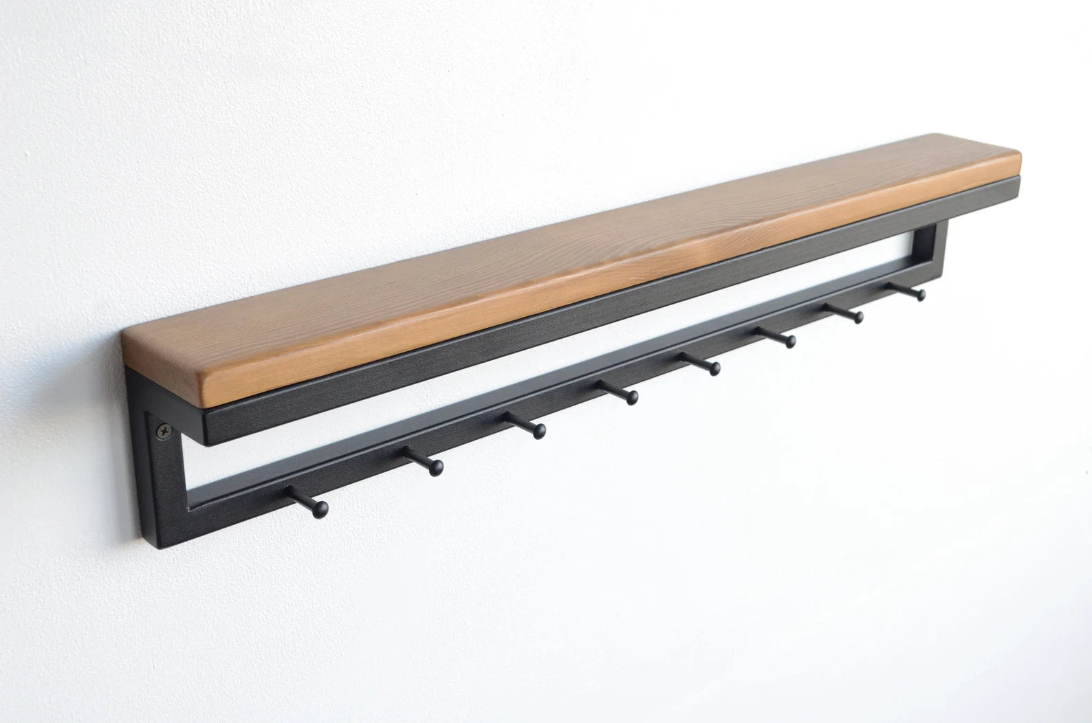 Handmade Wooden Wall Shelf for Coats & Bags – Adaptivo Furniture