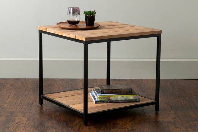 Modern Seesham Solid Wood Accent End or Side Table