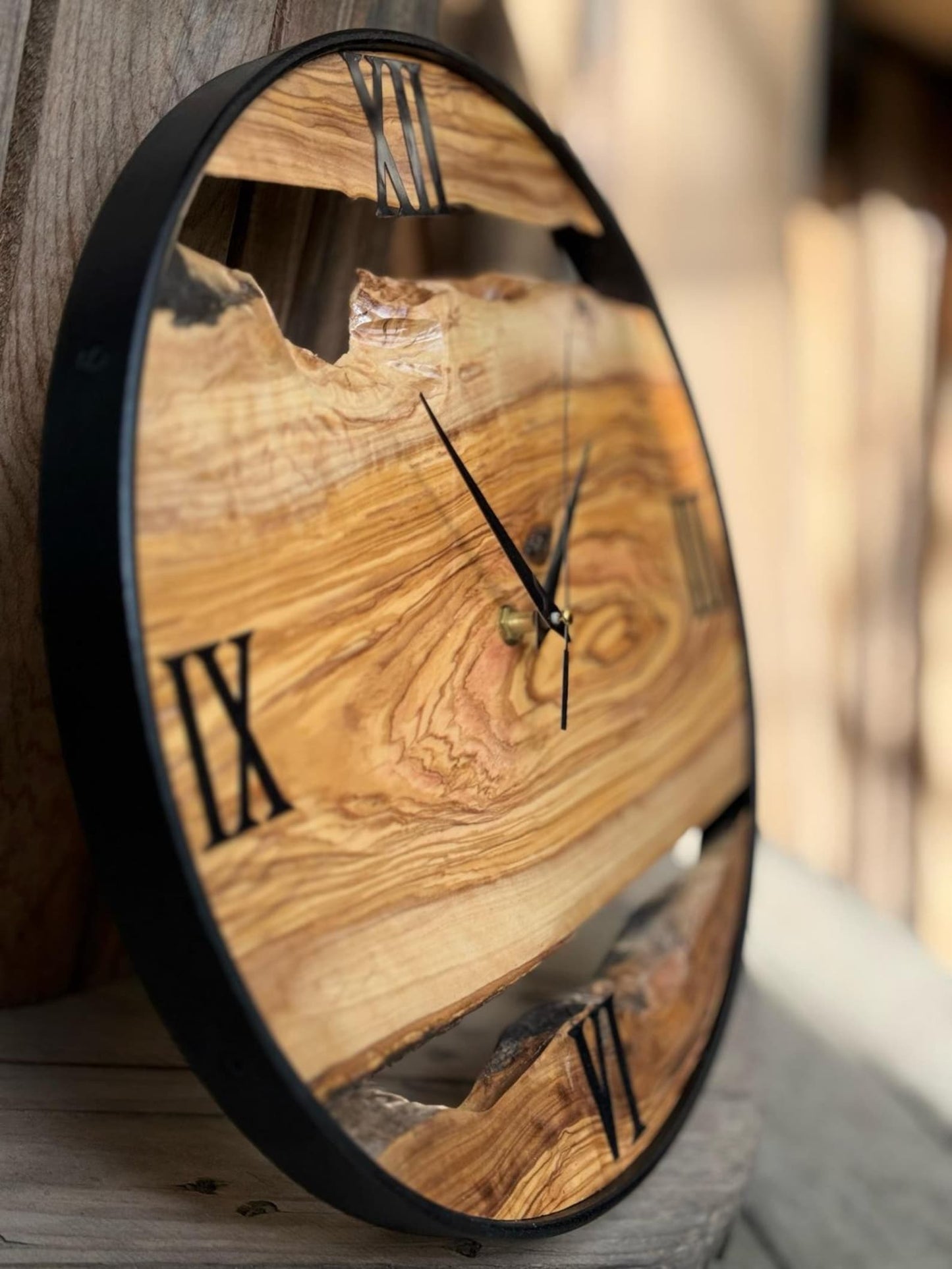 Custom Made Sheesham Big Wood Wall Clock