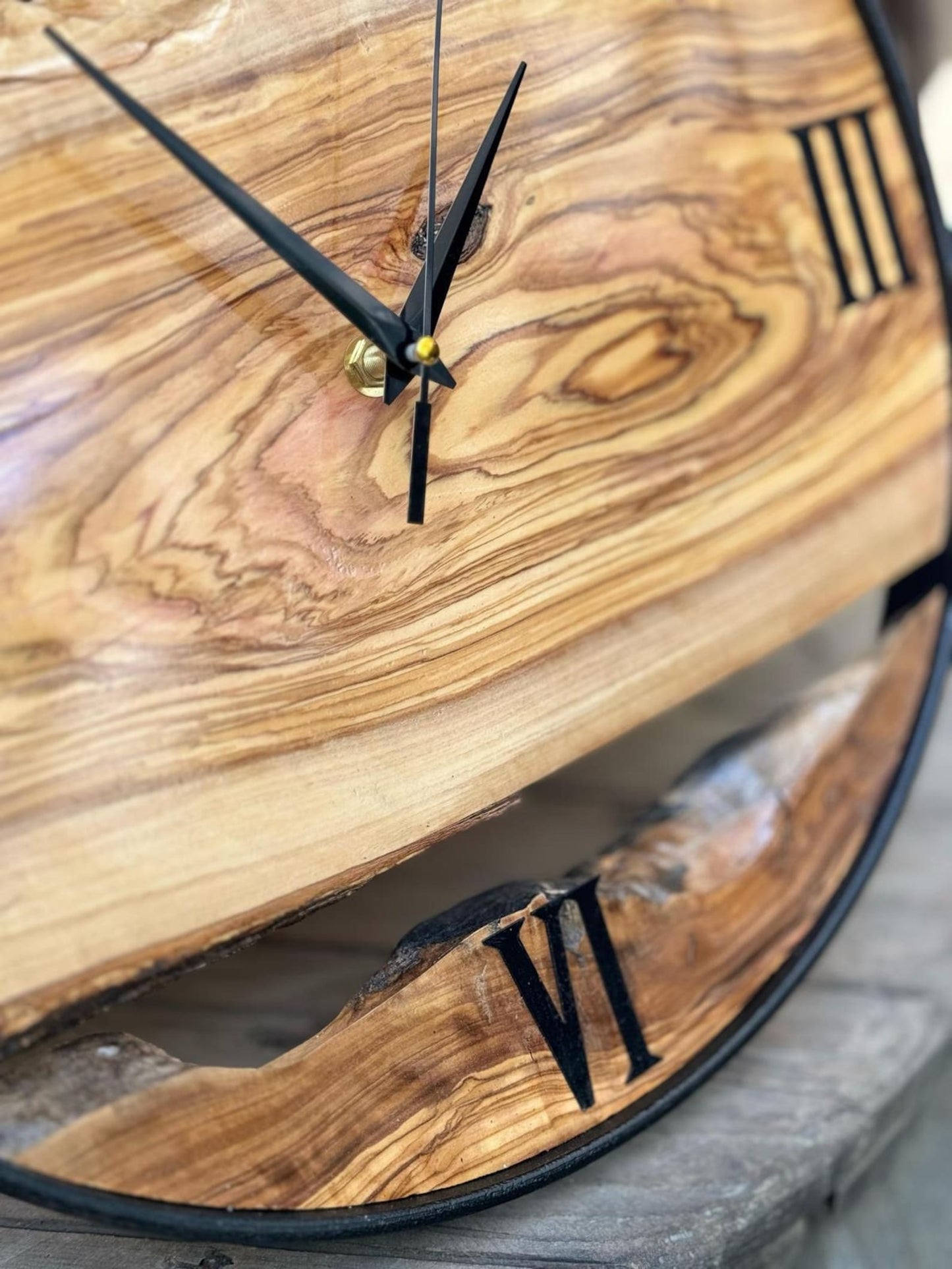 Custom Made Sheesham Big Wood Wall Clock