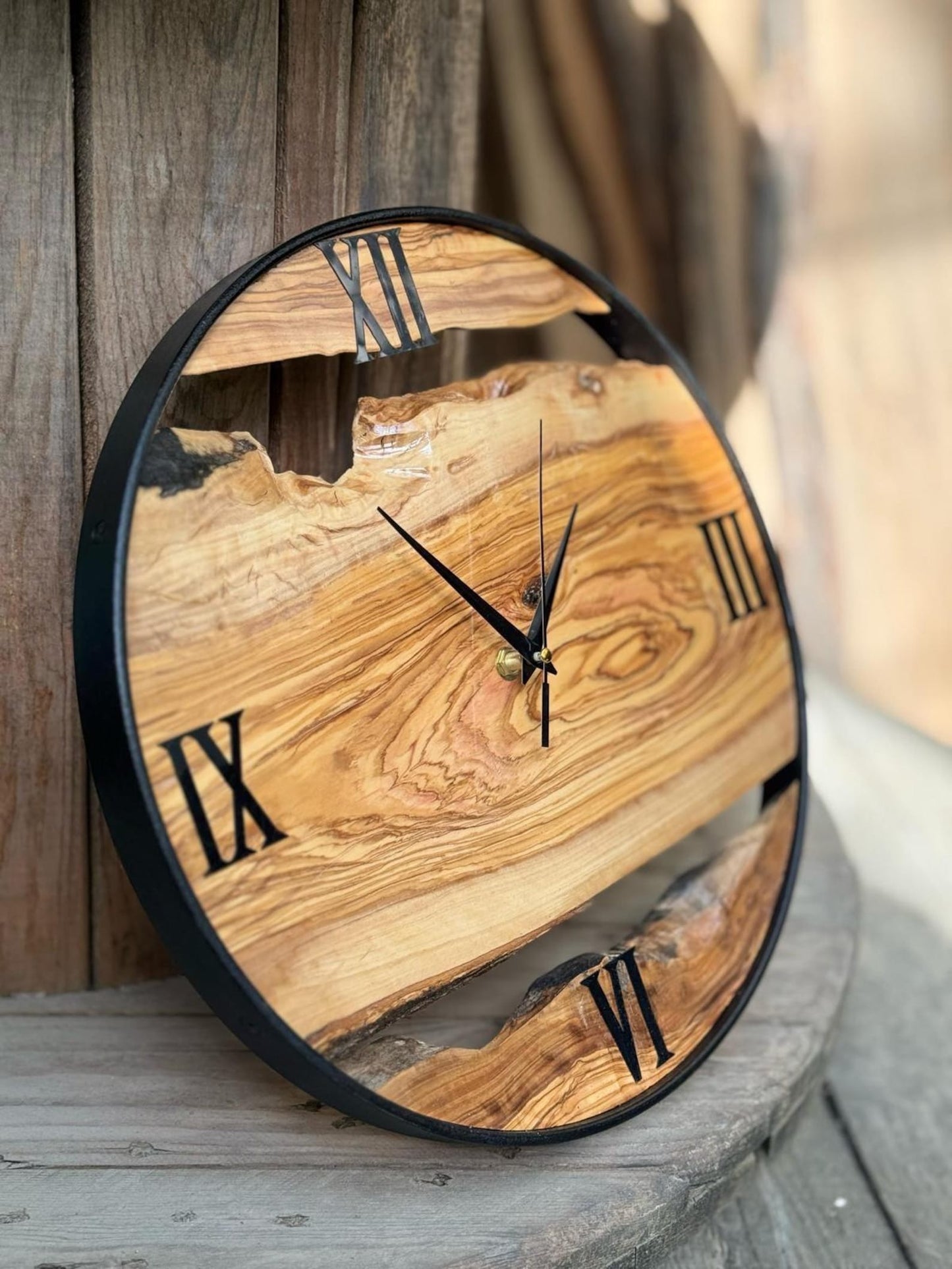 Custom Made Sheesham Big Wood Wall Clock