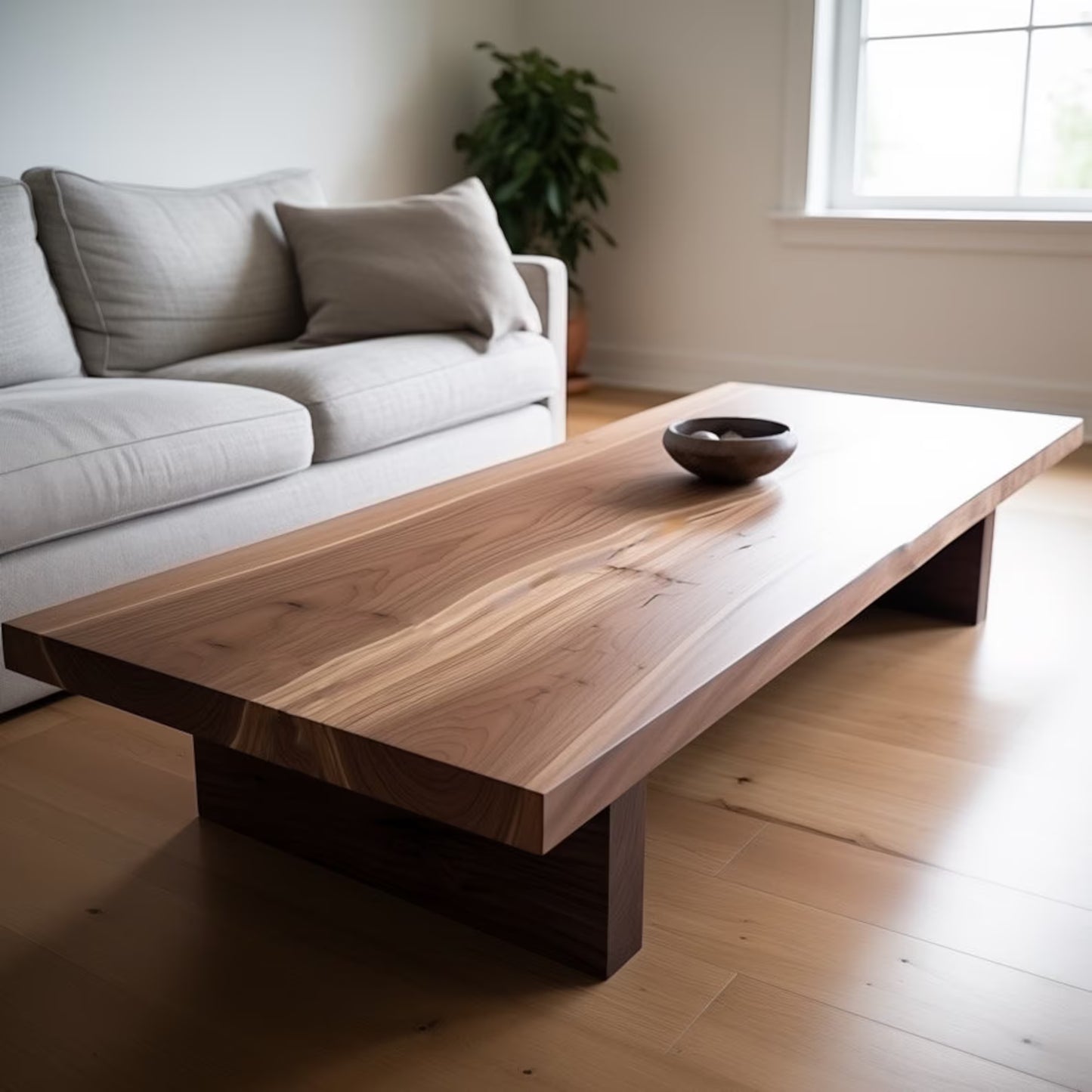 Natural Sheesham Wood Table – Boho Style Wooden Furniture Adaptivo