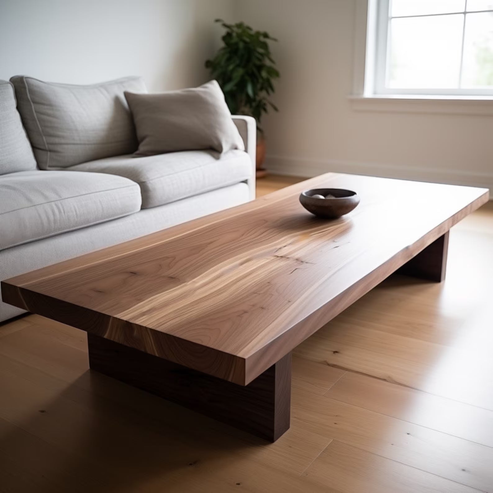 Natural Sheesham Wood Table – Boho Style Wooden Furniture Adaptivo