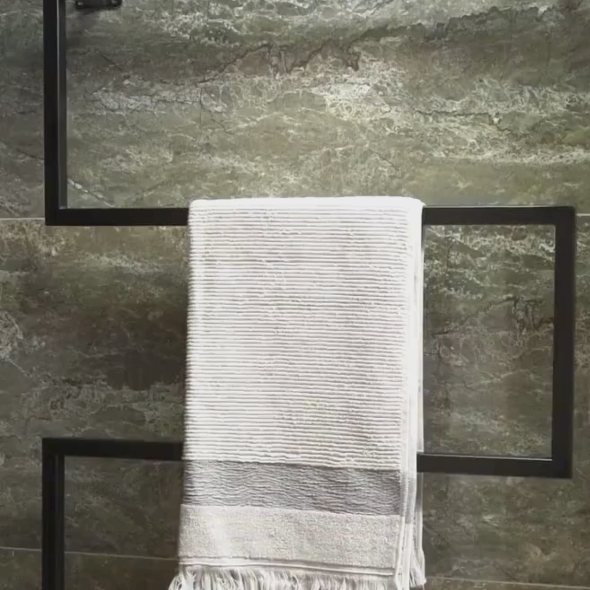 Modern Wall Mounted Metal Towel Rack – Stylish & Functional Bathroom Organizer by Adaptivo Furniture