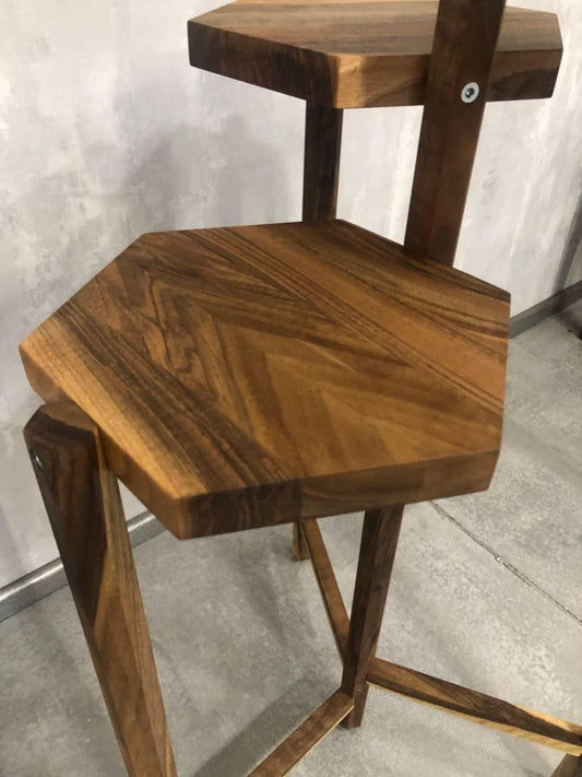 Rustic Wooden Plant Stand – Solid Sheesham Wood by Adaptivo Furniture