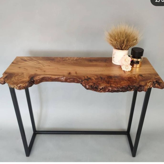 Rustic Live Edge Console
